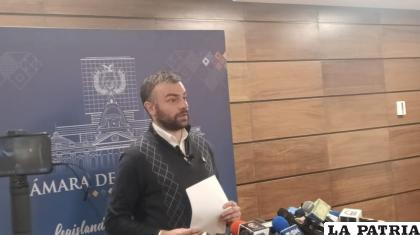 El diputado de Comunidad Ciudadana (CC), José Ormachea /LA PATRIA