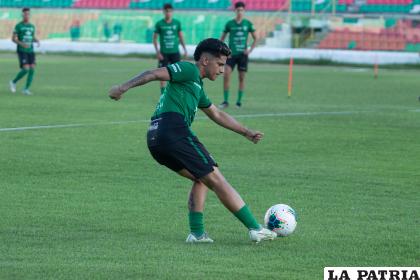 Durante el último entrenamiento del combinado boliviano /FBF
