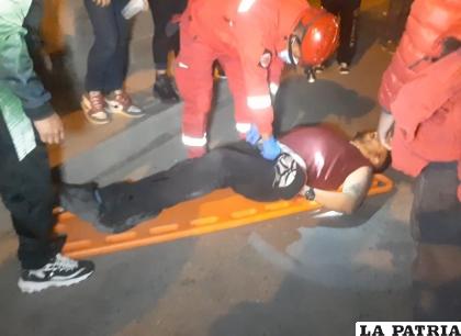 El herido fue evacuado al Hospital General /LA PATRIA