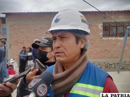 Secretario municipal de Infraestructura Pública, José Villca /LA PATRIA