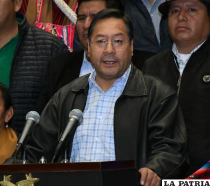 El Presidente Luis Arce está en la mira de una facción de su partido 
/APG
