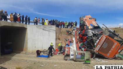La mañana de ayer se registró el siniestro vial /LA PATRIA