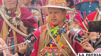 El Jiliri Apu Mallku Ramiro Jorge Cucho /LA PATRIA