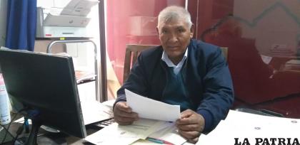 Asambleísta departamental de la comisión de límites, Nicolás Choque Colque, explicó los alcances de su comisión /LA PATRIA