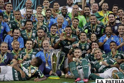 Palmeiras celebró a lo grande la obtención de un nuevo título /esportesr7.com