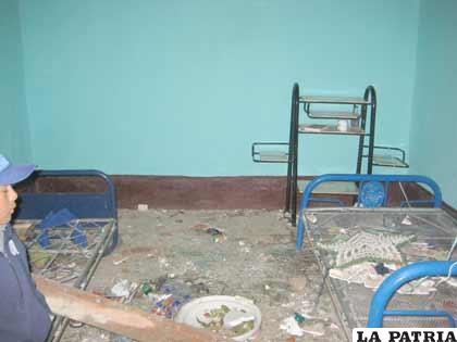 La casa de Bonifacio Apaza quedó destruida