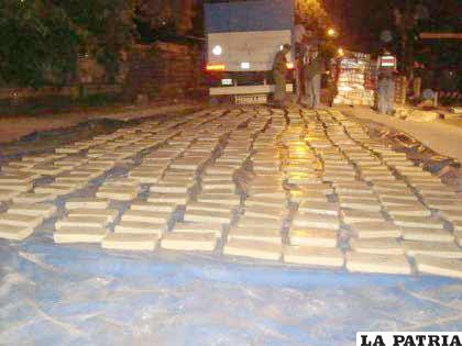 Droga incautada a los orureños
