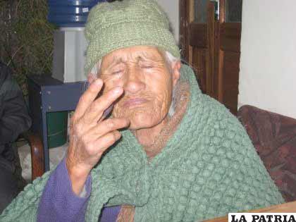 La madre víctima de su hijo