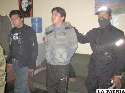 Delincuentes que llegaron de Sucre