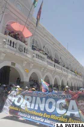 El pueblo del presidente Evo Morales, saludó al Primer Mandatario