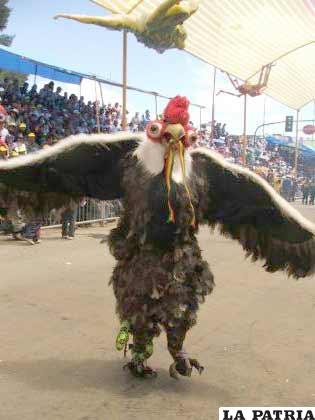 El Cóndor otro de los personajes que participa de la Diablada