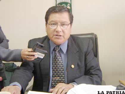 Zenobio Calizaya, presidente de la Corte Superior de Justicia de Oruro