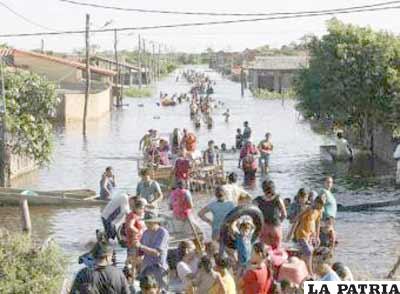 Trinidad, la capital del Beni soporta inundaciones desde hace siglos