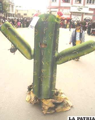 Lucas Pérez, don Cactus “el espinoso”, disfraz original