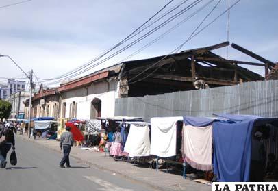 Ex depósitos de la Aduana, donde muchos años estaba la fortaleza de Oruro