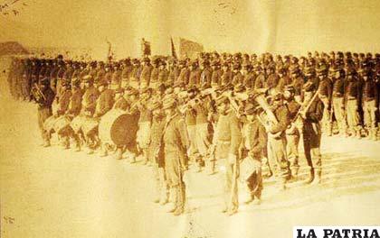 Fuerzas Chilenas en Antofagasta. (1879)