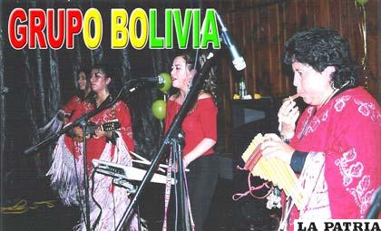 Siria Vera, primera voz del Grupo Bolivia