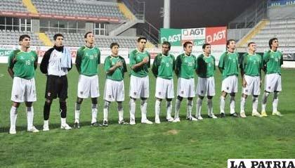 La selección nacional que se presentó en Turquía, para jugar ante Letonia