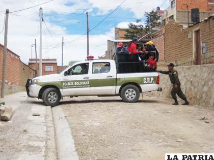 Se hicieron maniobras en las calles sin salida
