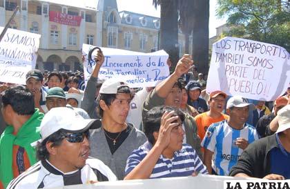 Transportistas cometieron excesos durante sus movilizaciones en Cochabamba
