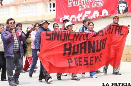 Una serie de marchas se realizaron en el país exigiendo un incremento salarial de acuerdo al costo de vida