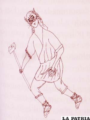 Danza de los Mineros, el uso del martillo, mecha, culero y polkhos