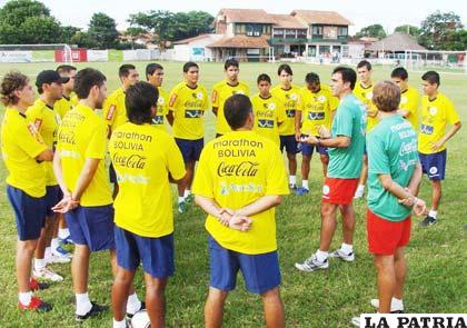 Entrenamiento de la selección nacional