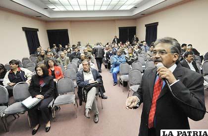 Durante el seminario antidopaje