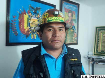 Presidente del Consejo de Administración de Fedecomin, Agustín Choque