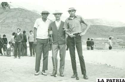 Teófanes Carvallo, Hugo Arredondo y Guillermo Aramayo, en 1970