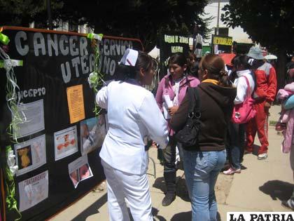 Los ciudadanos se interesaron por la prevención contra el cáncer