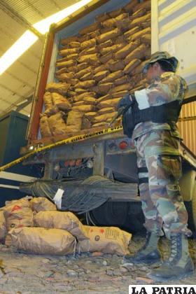Se incautó 400 kilos de cocaína que debían ser trasladados a Egipto