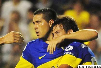 Riquelme fue parte del equipo titular de Boca Juniors