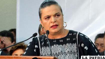 Ex presidenta del Partido Revolucionario Institucional (PRI), Beatriz Paredes Rangel, candidata a la Jefatura de Gobierno del Distrito Federal