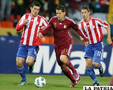 Jugadores de la selección de Paraguay