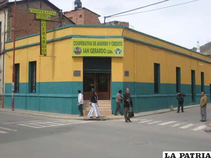 El frontis remodelado de la Cooperativa San Gerardo Ltda.