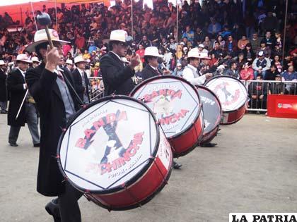 Los bombos de la Banda de Música “Pichincha”