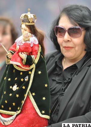Mercedes de Quiroga, pasante de la Fraternidad Artística y Cultural “La Diablada”