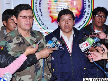 En conferencia de prensa, representantes del COE informan posible inundación del municipio de Toledo