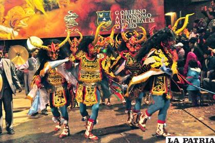 Una de las estampas del majestuoso Carnaval de Oruro