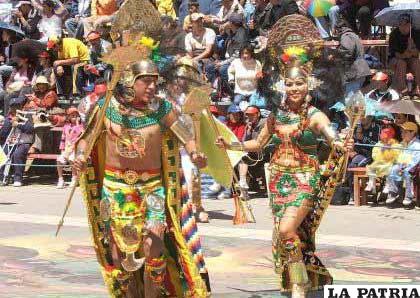 La danza de los Incas en el Carnaval de Oruro