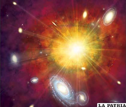 Una representación del  “Big Bang”