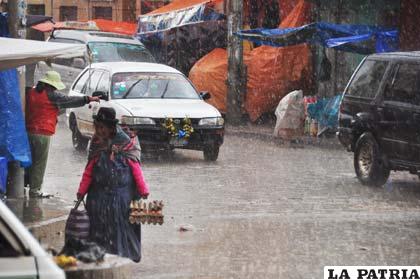 Lluvias bajan de intensidad en Oruro