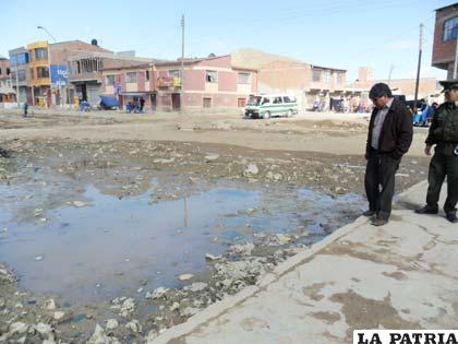 Inspección realizada por el presidente del Concejo Municipal a la avenida Al Valle