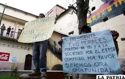 Continúan las protestas en el penal de San Pedro de La Paz