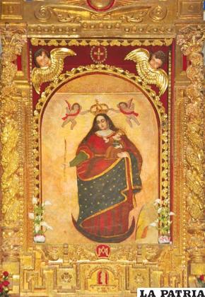 El bello lienzo de la Virgen del Socavón