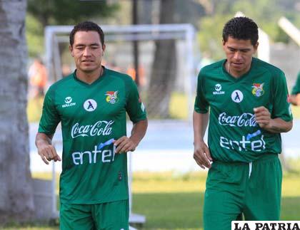 Mojica y Saucedo, jugadores de la selección