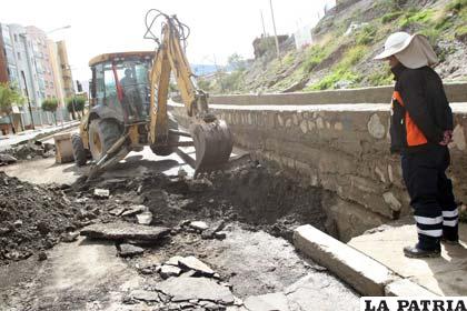 Lluvias causaron sifonamientos en La Paz