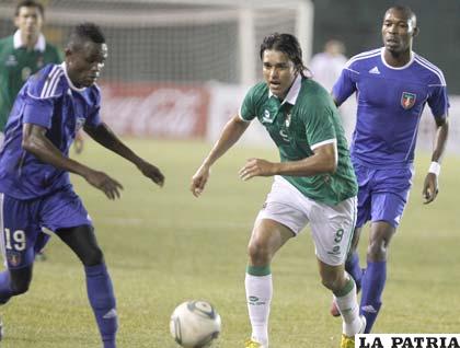 Martins, en ocasión del partido amistoso entre Bolivia y Haití