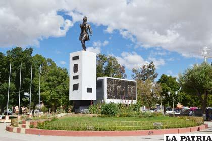 Plaza que lleva el nombre del héroe del 10 de Febrero, Sebastián Pagador